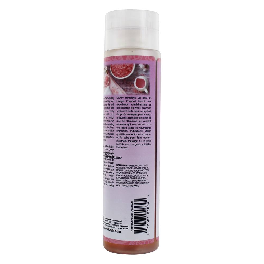 Lavagem do corpo Himalayan Pink Salt - 12 fl. oz. OKAY Pure Naturals - Imagem 3