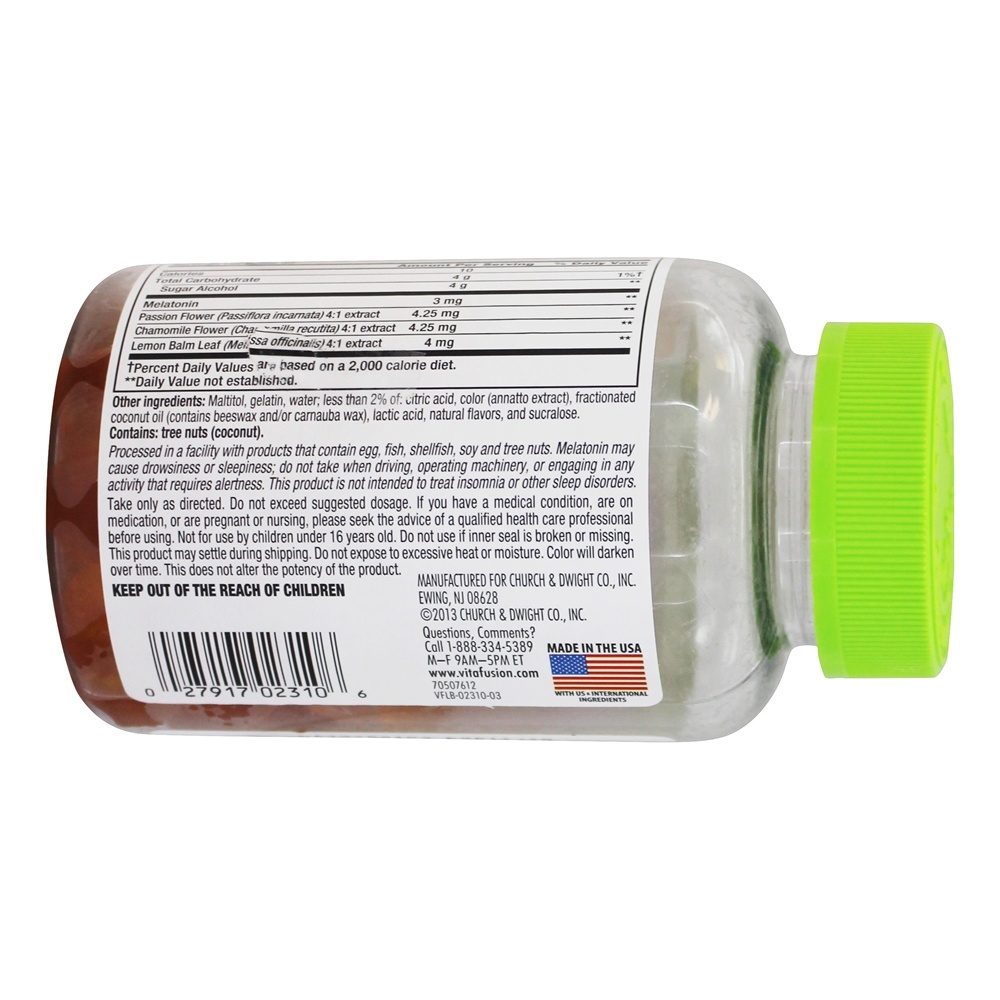 Suporte Sleep Sleep Melatonin Adult Sleep - 60 Gummies Vitafusion - Imagem 4
