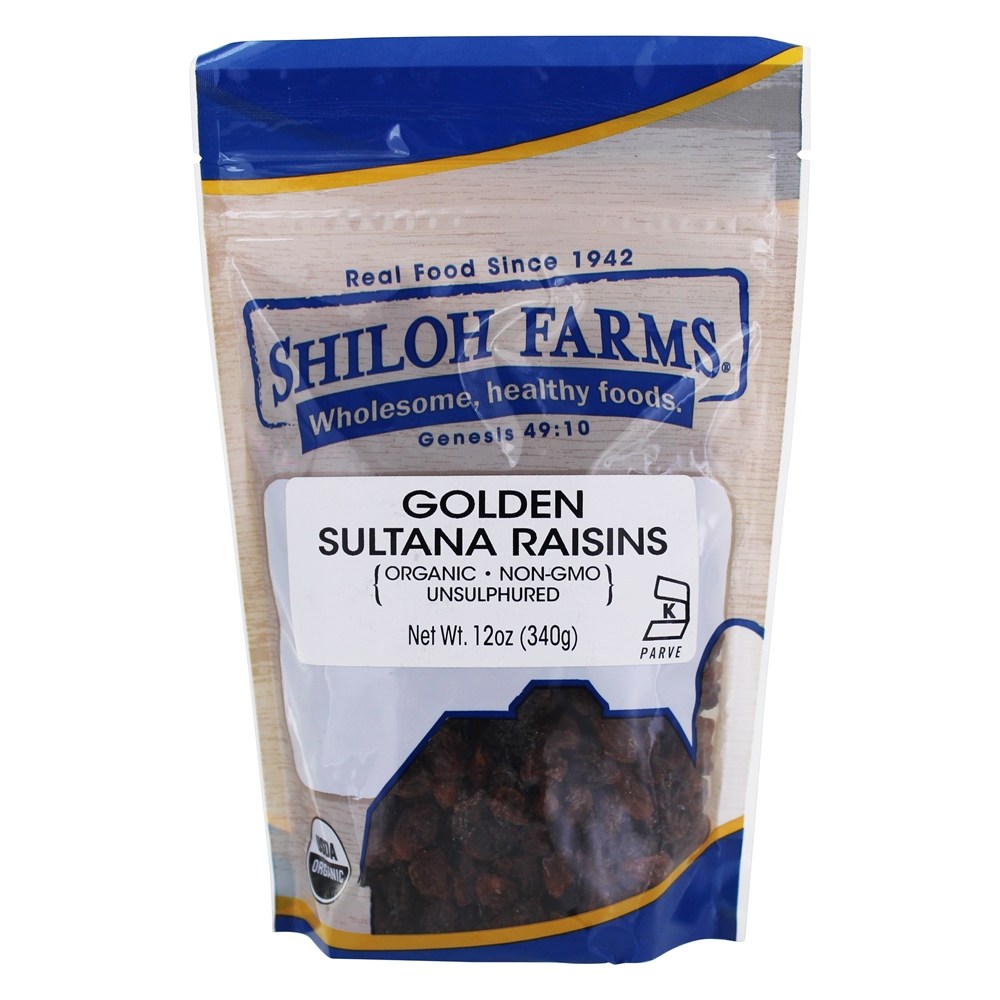 Passas Douradas da Sultana - 12 oz. Shiloh Farms