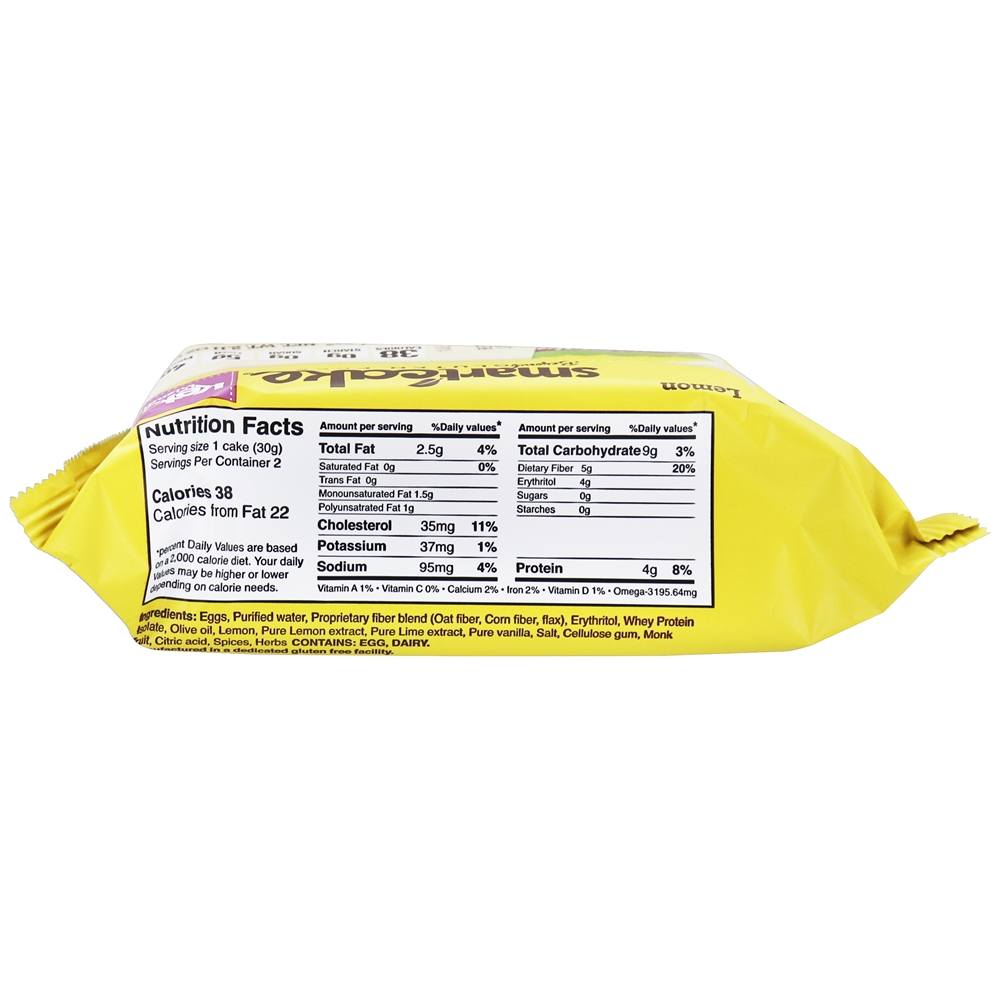 Smartcakes sem glúten limão - 2.11 oz. Smart Baking Company - Imagem 2