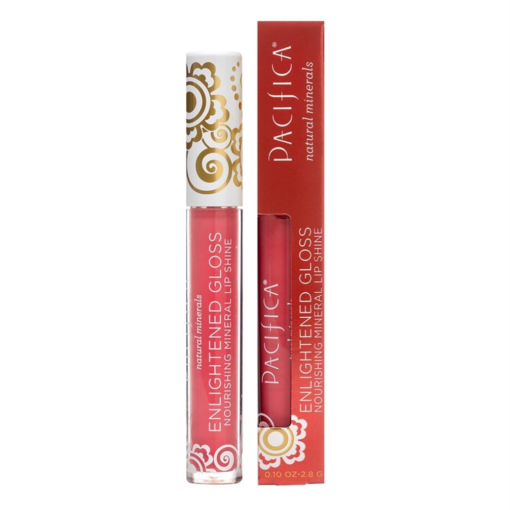 Enlightened Papoula de brilho mineral com brilho labial - 0.1 oz. Pacifica