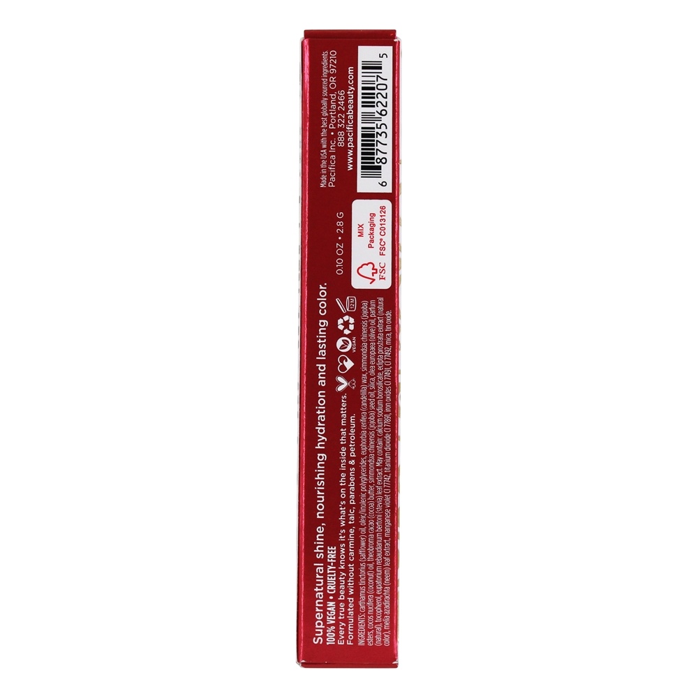 Enlightened Papoula de brilho mineral com brilho labial - 0.1 oz. Pacifica - Imagem 2