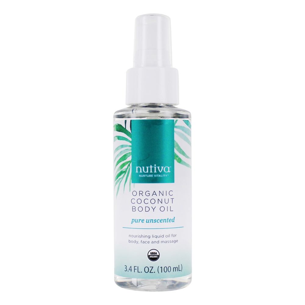 Óleo Corporal de Coco Orgânico Pure perfume - 3.4 fl. oz. Nutiva - Imagem 2