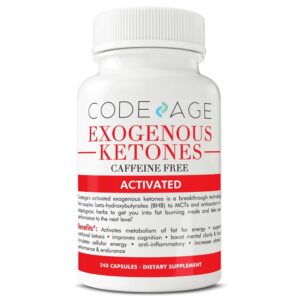 Comprar cetonas exógenas ativadas sem cafeína - cápsulas 240 codeage preço no brasil nutrição esportiva suplementos dietéticos keto suplemento importado loja 25 online promoção -