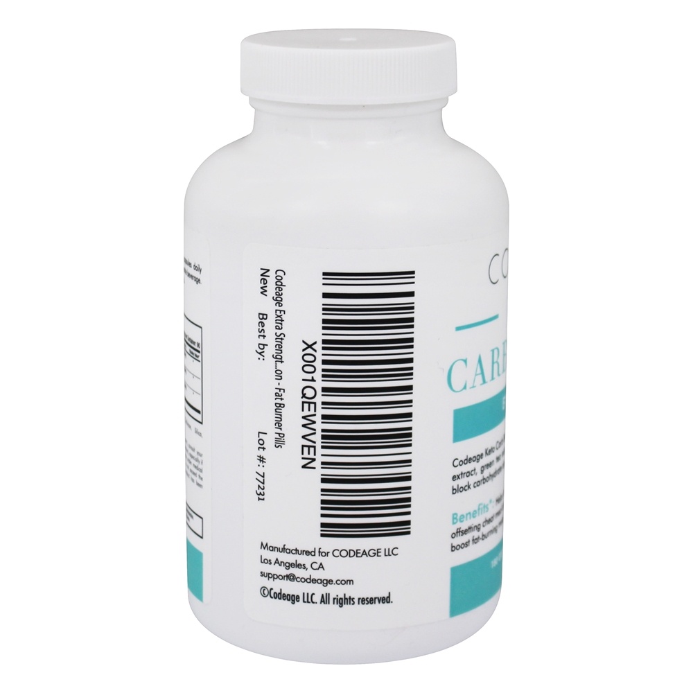 Keto Carb Blocker Extra Força - Cápsulas 180 Codeage - Imagem 4