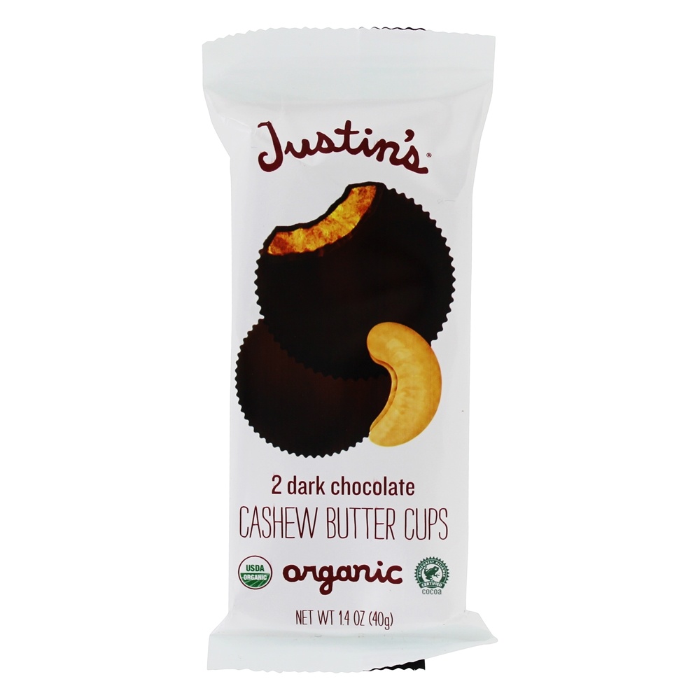 Castanha de caju Cups Box Dark Chocolate - 12 Pacote (s) Justin's Nut Butter - Imagem 4