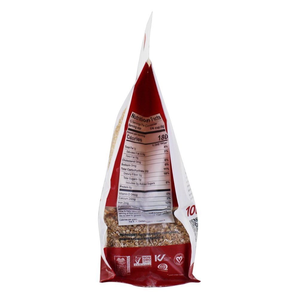 Aveia de corte de aço sem glúten - 24 oz. One Degree Organic Foods - Imagem 2