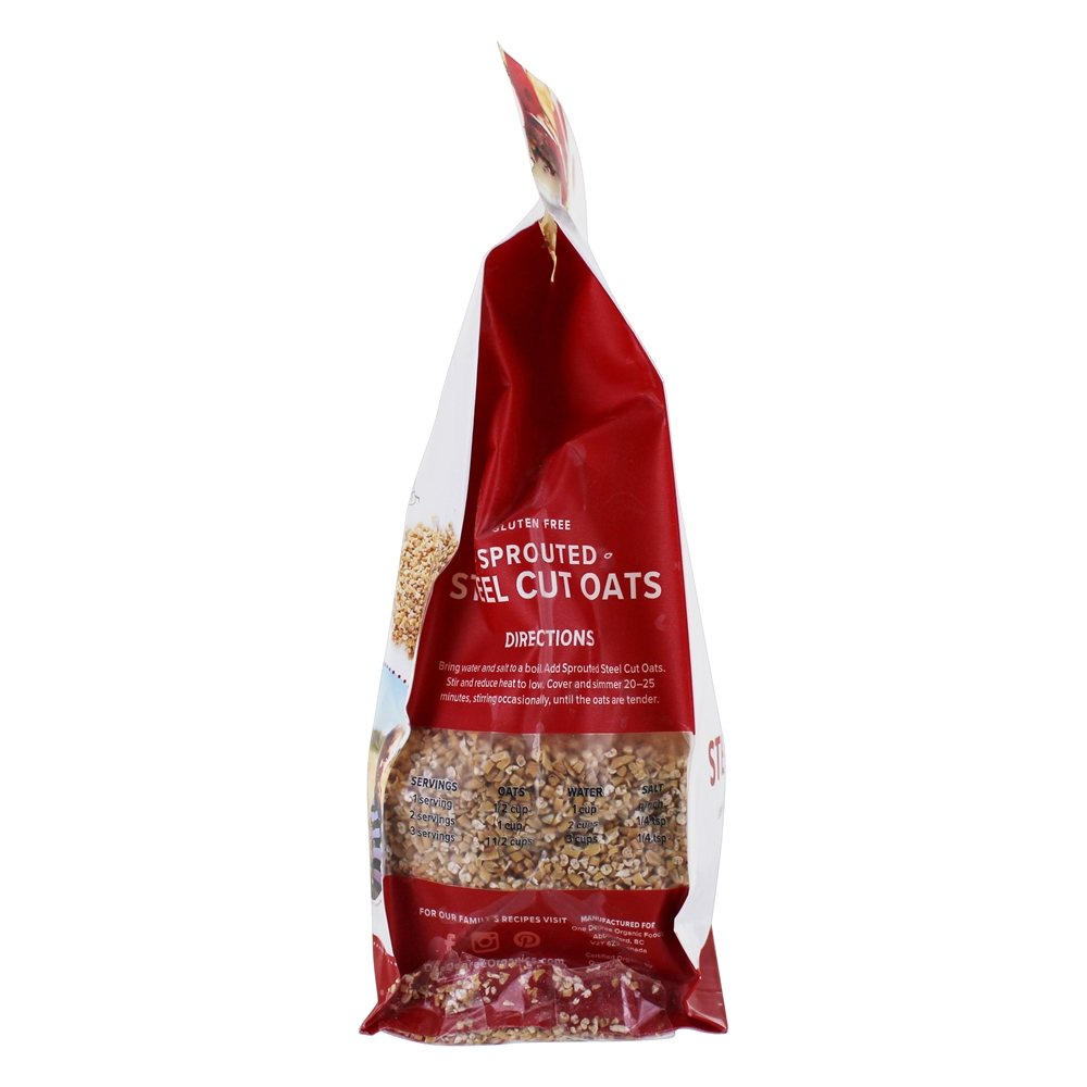 Aveia de corte de aço sem glúten - 24 oz. One Degree Organic Foods - Imagem 4