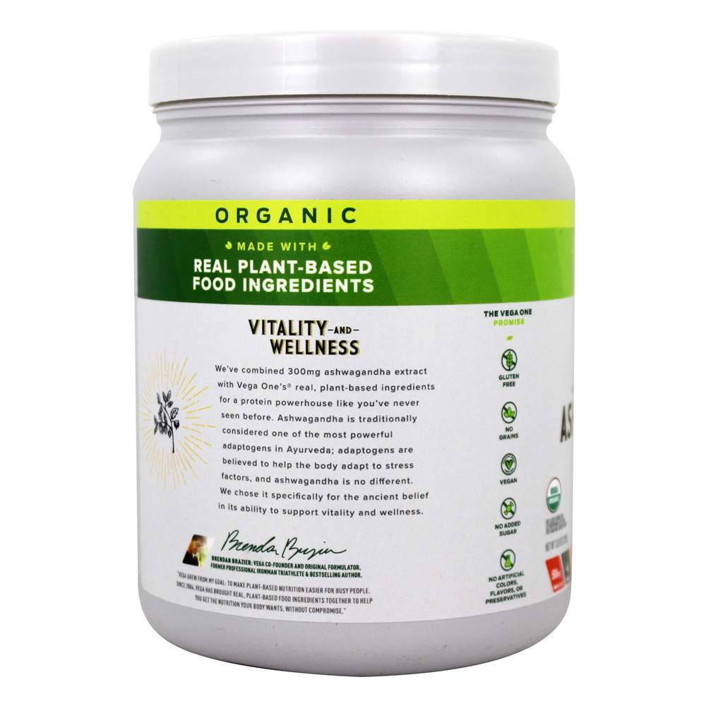 Organic All-In-One Shake com Extrato de Ashwagandha Coco Cúrcuma - 13.8 oz. Vega - Imagem 4