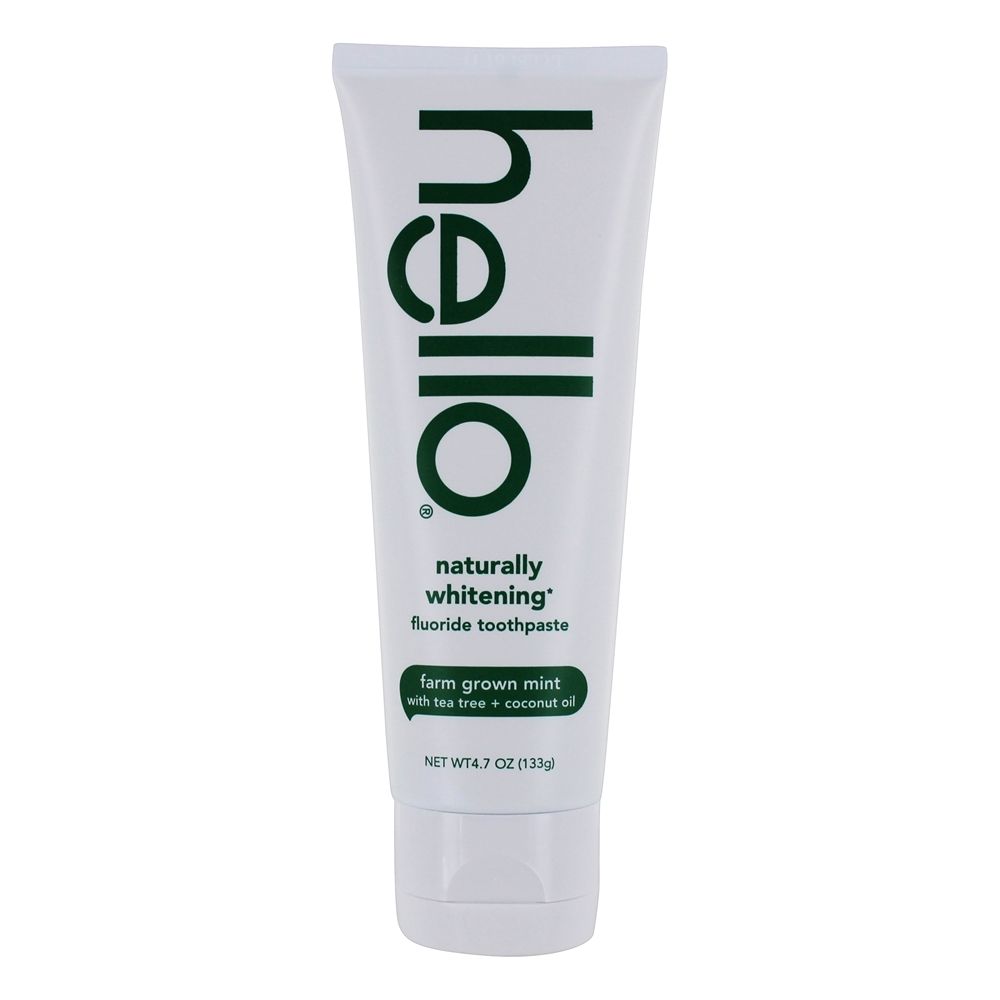 Naturalmente Clareamento Fluoreto Creme Dental Farm Grown Hortelã - 4.7 oz. Hello Products - Imagem 2