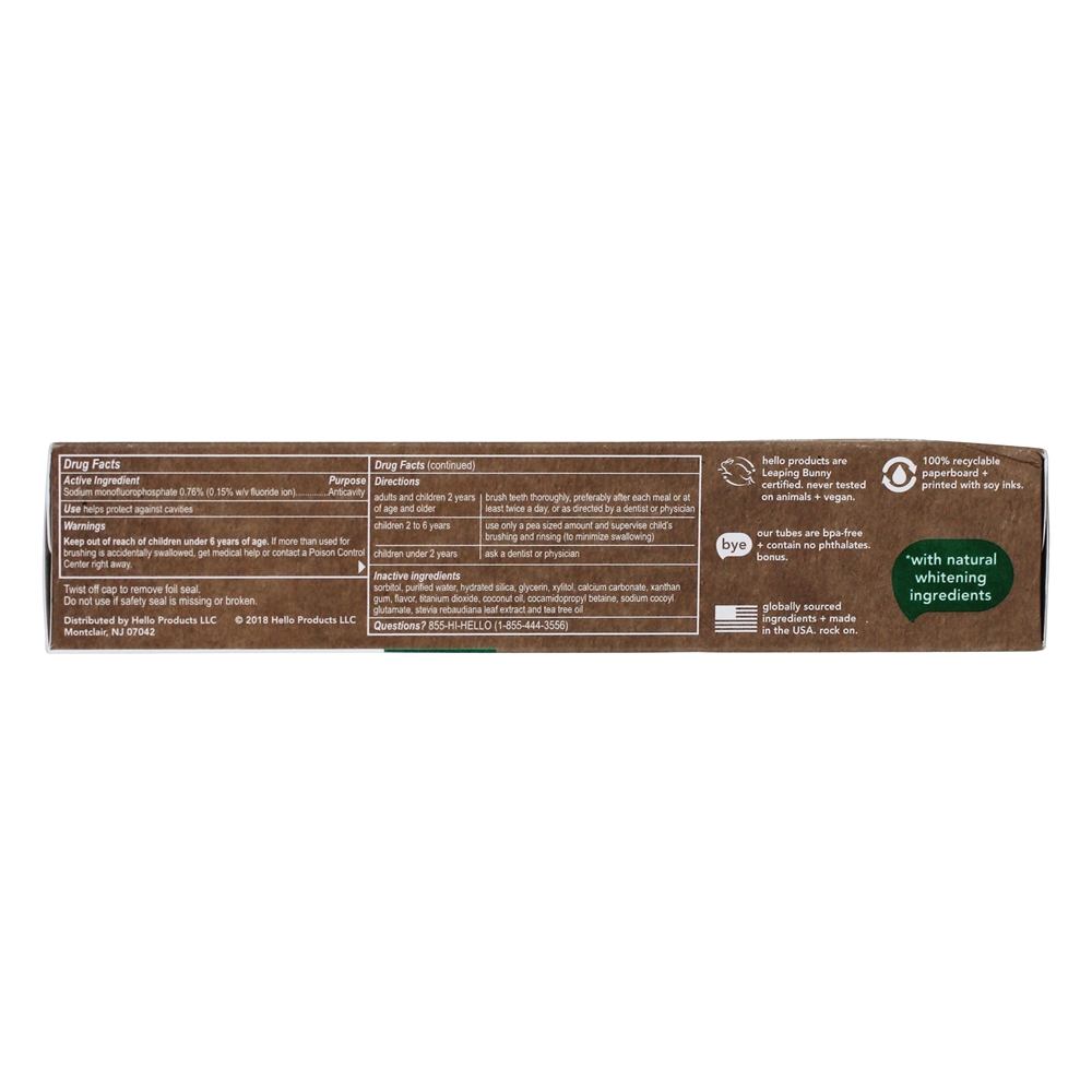 Naturalmente Clareamento Fluoreto Creme Dental Farm Grown Hortelã - 4.7 oz. Hello Products - Imagem 3