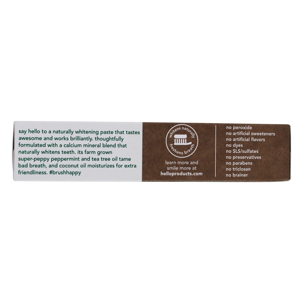 Naturalmente Clareamento Fluoreto Creme Dental Farm Grown Hortelã - 4.7 oz. Hello Products - Imagem 4