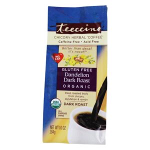 Café Assado Sem Leite De Café Dandelion Escuro Original - 10 oz. Teeccino