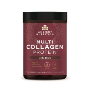 Comprar multi cold collagen protein powder cold brew - 17. 6 oz. Ancient nutrition preço no brasil nutrição esportiva proteína de colágeno suplemento importado loja 31 online promoção -
