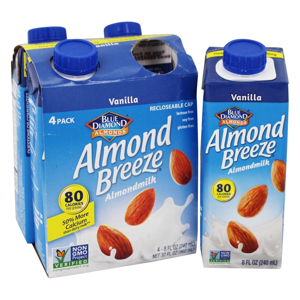 Amêndoa Brisa De Leite De Amêndoa Baunilha - 4 Pacote (s) Blue Diamond Growers