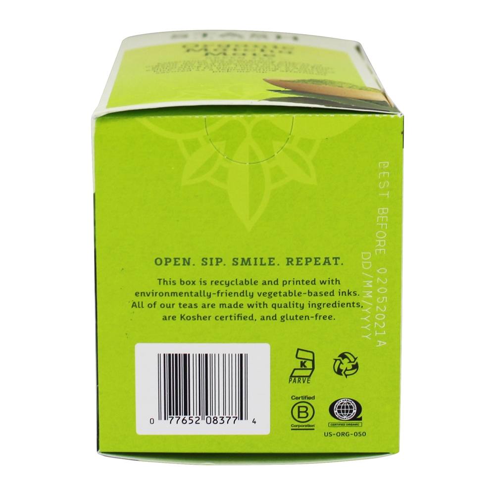 Chá Verde Mate Matcha Orgânico - 18 Saquinhos de Chá Stash Tea - Imagem 5