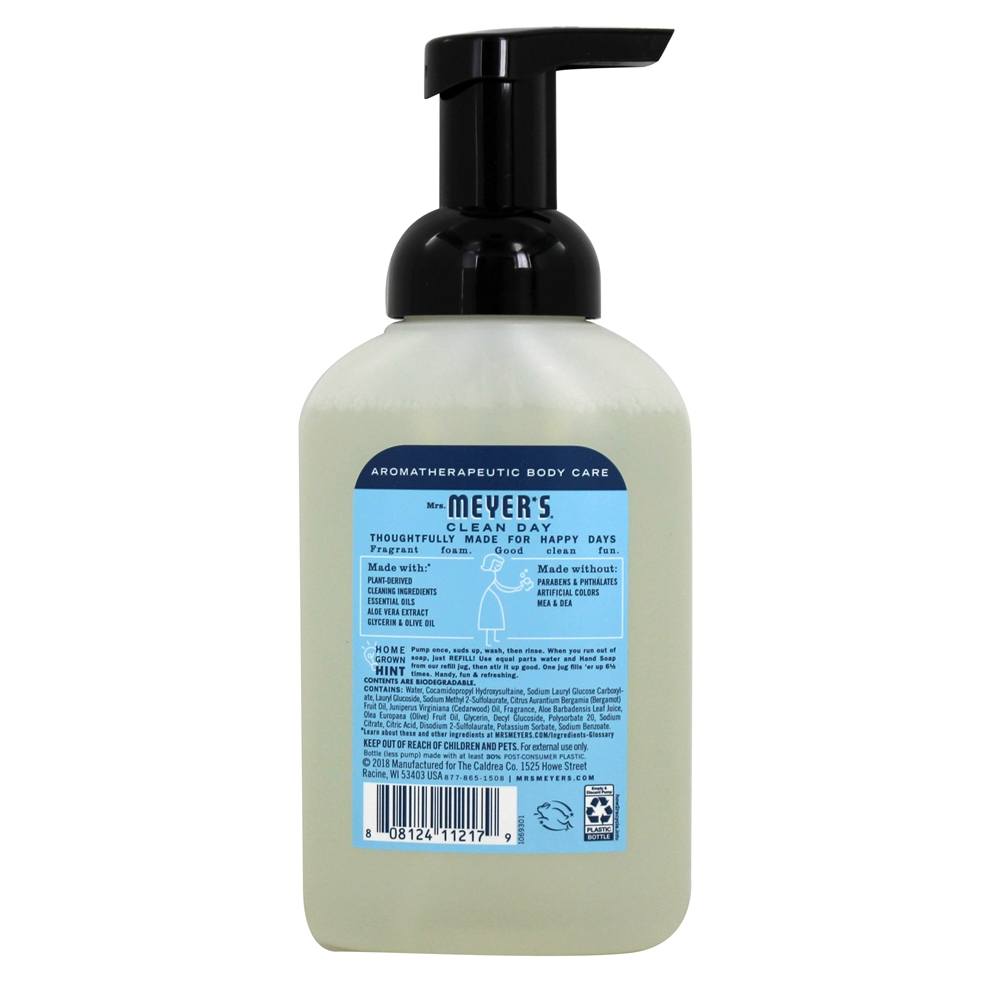 Dia limpo espuma de mão sabão água de chuva - 10 fl. oz. Mrs. Meyer's - Imagem 2