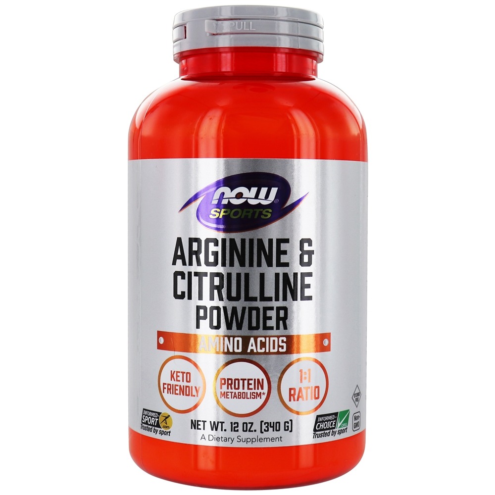 Agora Sports Arginine & Citrulline Powder - 12 oz. NOW Foods