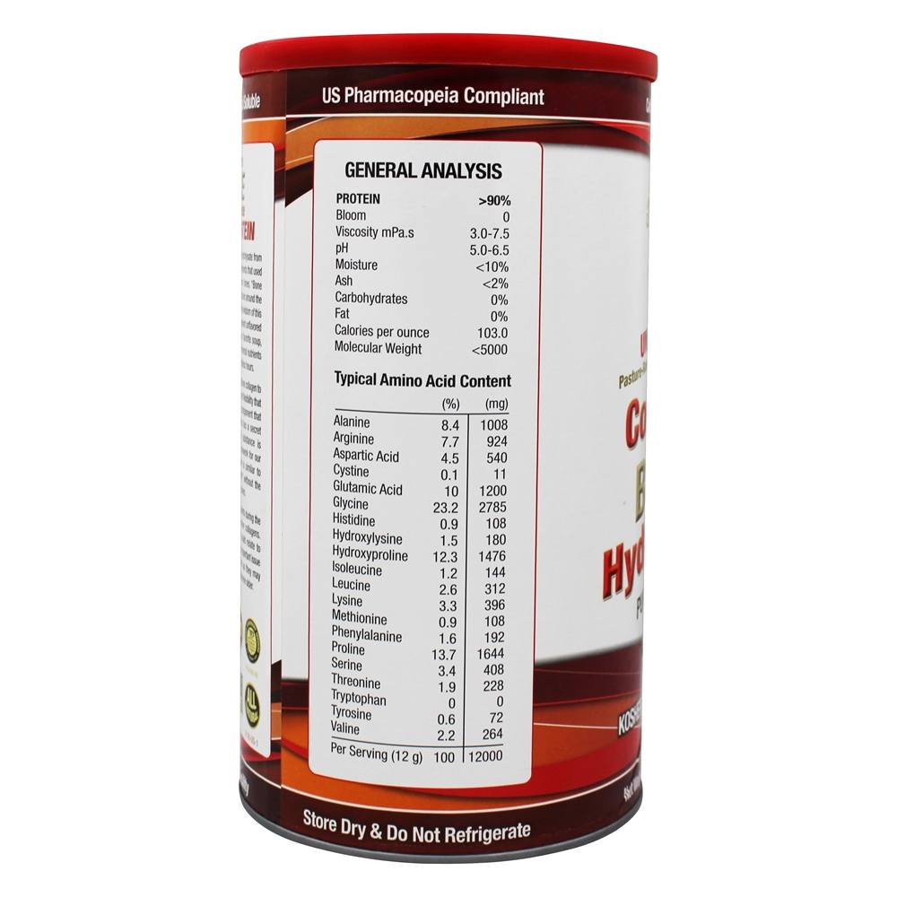 Hidrolisado de Colágeno Ósseo Pure Protein Pó - 16 oz. Great Lakes - Imagem 4
