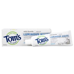 Comprar creme dental branco luminoso natural com a hortelã limpa do fluoreto - 4 oz. Tom's of maine preço no brasil cuidados pessoais & beleza pasta de dentes suplemento importado loja 89 online promoção -
