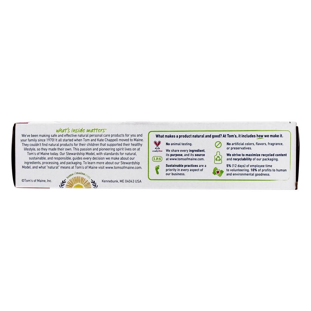 Toothpaste Anticavity natural do cuidado inteiro com hortelã do Fluoride - 4 oz. Tom's of Maine - Imagem 3