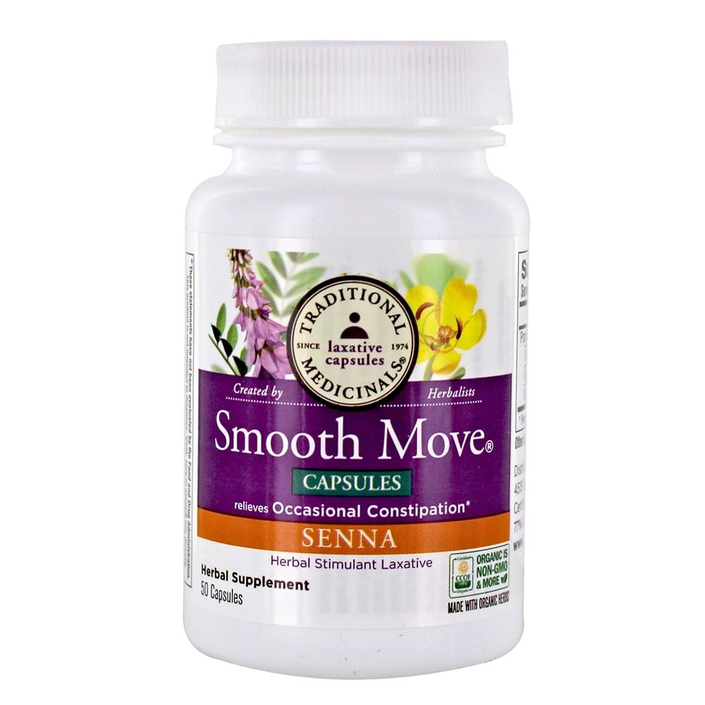 Cápsulas de movimento suaves para a constipação ocasional Senna - Cápsulas 50 Traditional Medicinals - Imagem 2