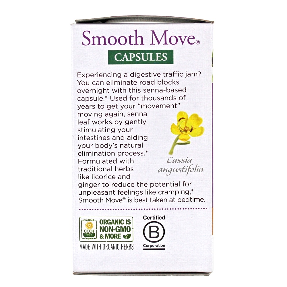 Cápsulas de movimento suaves para a constipação ocasional Senna - Cápsulas 50 Traditional Medicinals - Imagem 5