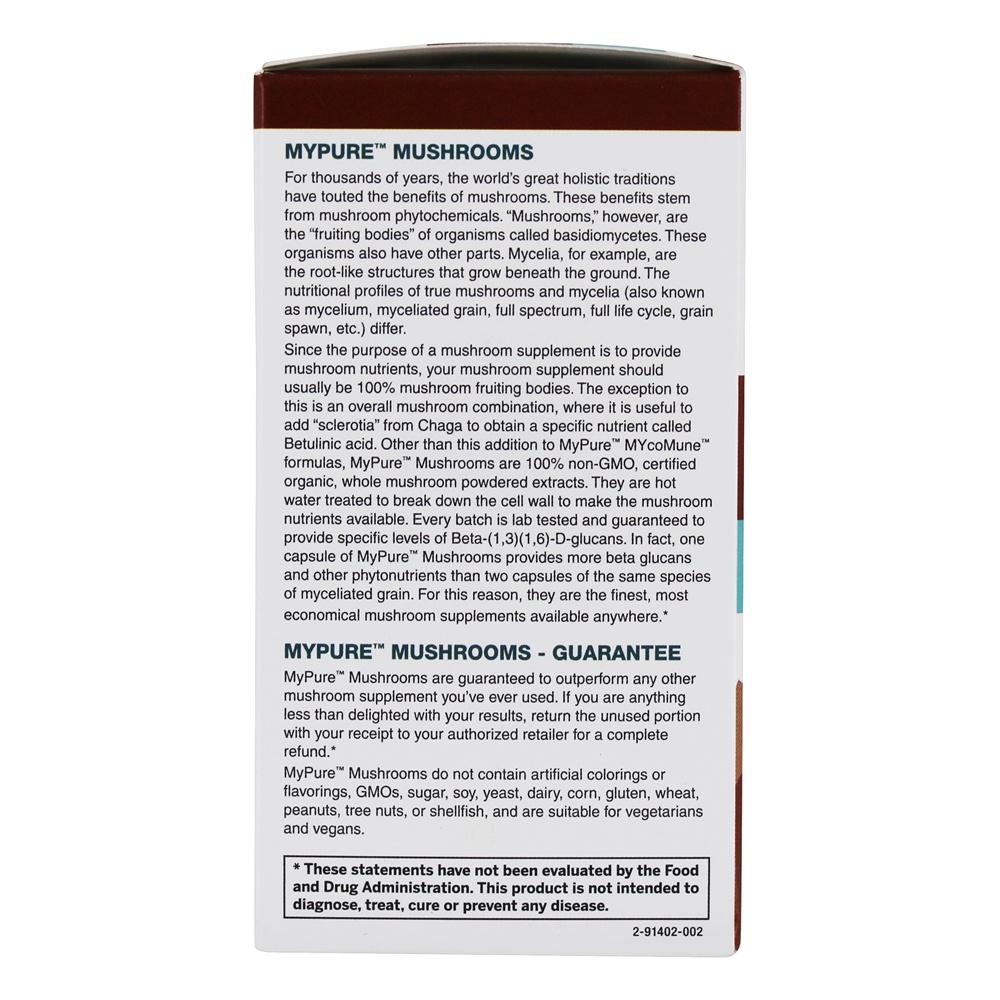 MyPure MYcoMune Mushroom Supplement 500 mg. - 60 Cápsula (s) vegetal (s) Pure Essence Labs - Imagem 5