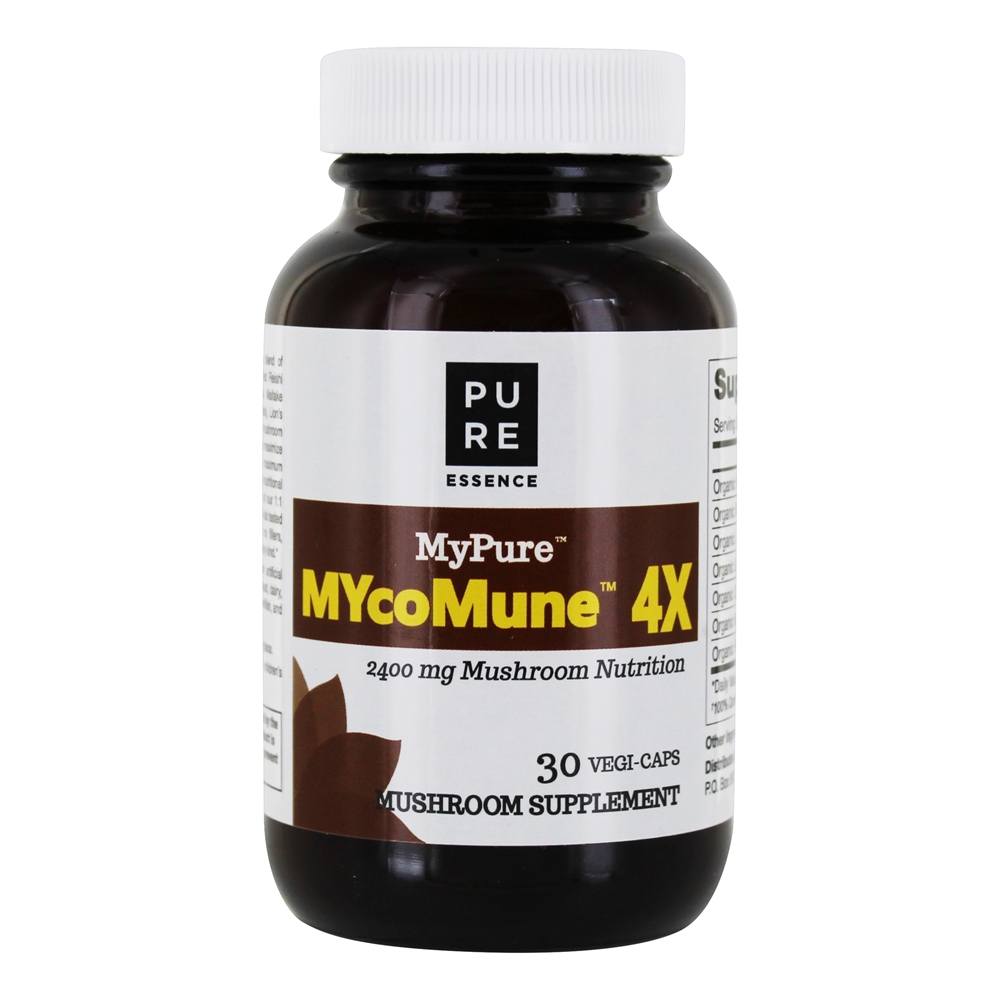 MyPure MycoMune 4X Mushroom Suplemento 2400 mg. - 30 Cápsula (s) vegetal (s) Pure Essence Labs - Imagem 2