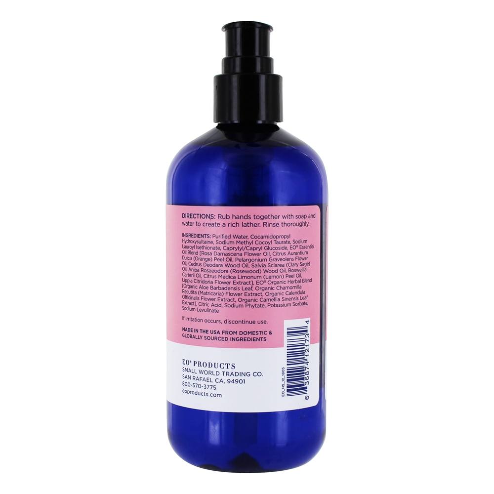 Sabonete Líquido para Mãos Rose & Lemon - 12 fl. oz. EO Products - Imagem 2