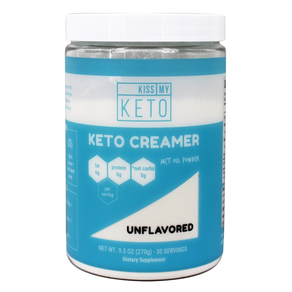 Keto Creamer MCT óleo em pó sem sabor - 9.5 oz. Kiss My Keto