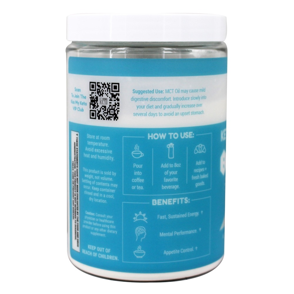 Keto Creamer MCT óleo em pó sem sabor - 9.5 oz. Kiss My Keto - Imagem 3