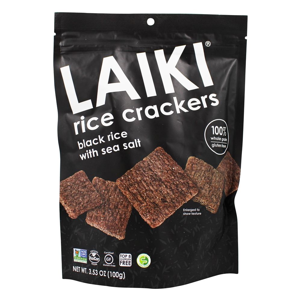 Sal do mar de bolachas de arroz preto - 3.53 oz. Laiki