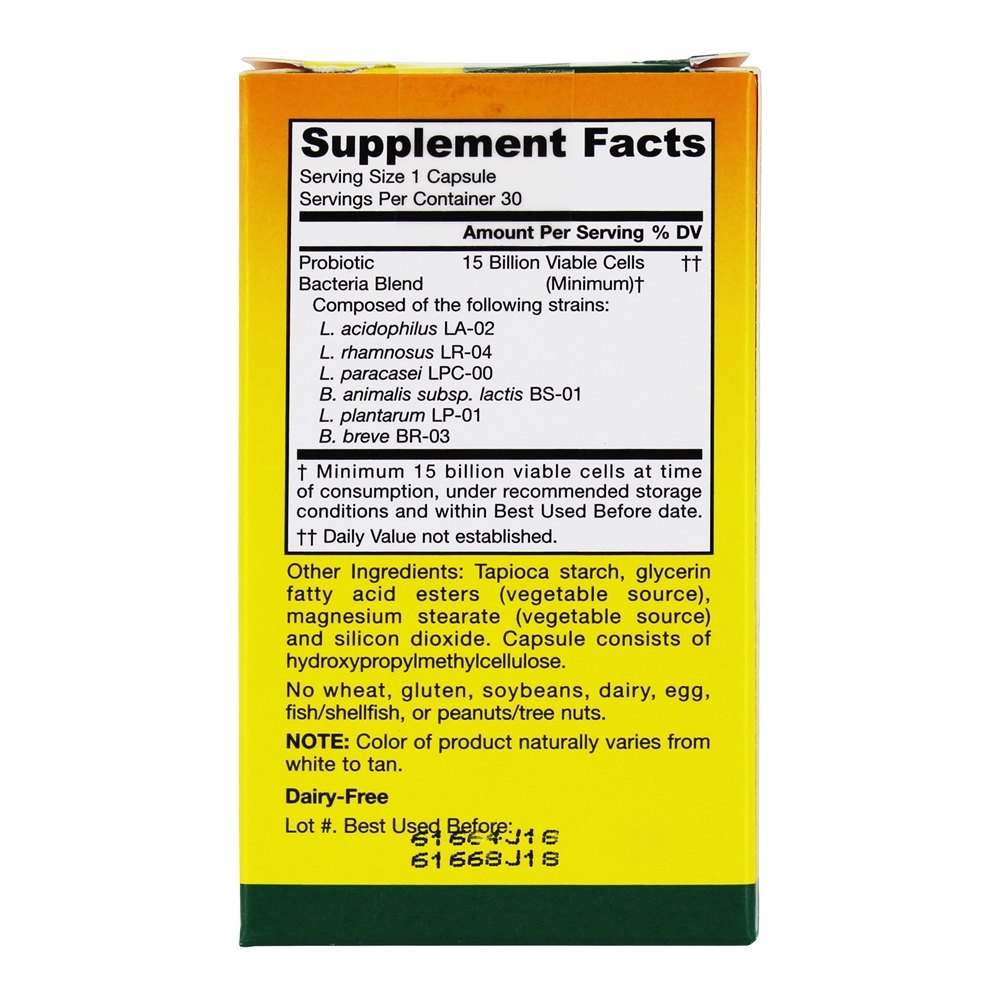 Jarro-Dophilus AF sem alérgenos 15 Bilhões de UFC - 30 Cápsula (s) vegetal (s) Jarrow Formulas - Imagem 3