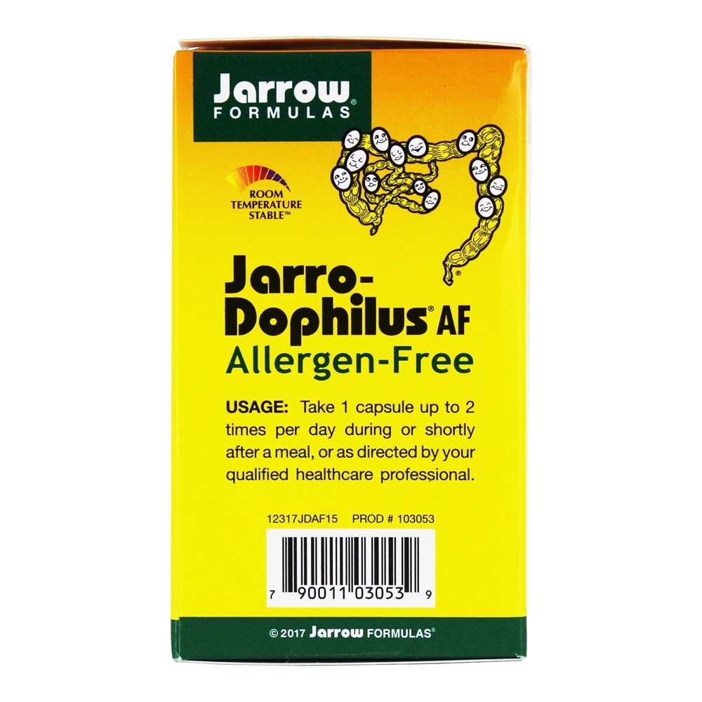Jarro-Dophilus AF sem alérgenos 15 Bilhões de UFC - 30 Cápsula (s) vegetal (s) Jarrow Formulas - Imagem 4
