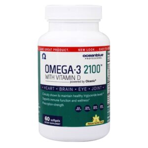 Comprar omega - 3 com sabor de baunilha natural com vitamina d 2100 mg. - 60 softgels oceanblue preço no brasil ômega 3 óleo de peixe suplementos nutricionais suplemento importado loja 67 online promoção -