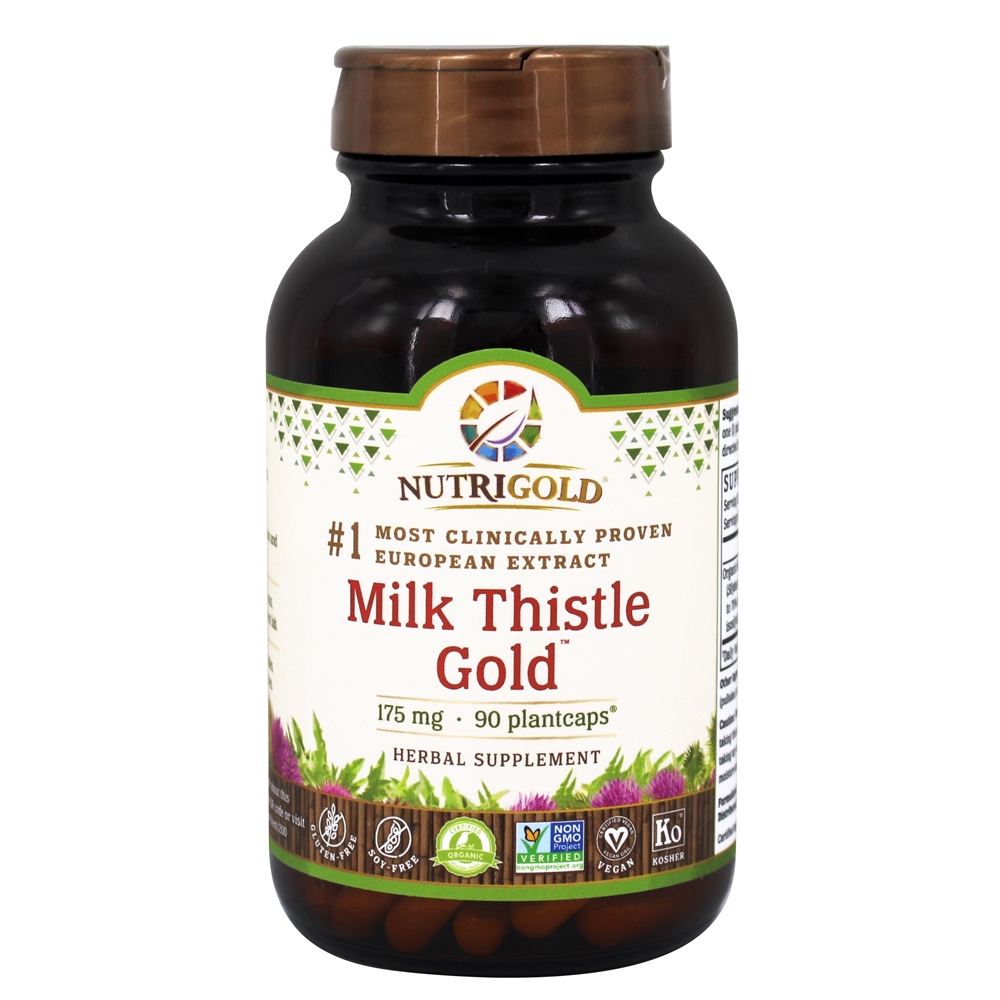 Milk Thistle Gold 175 mg. - 90 Plantcaps Nutrigold