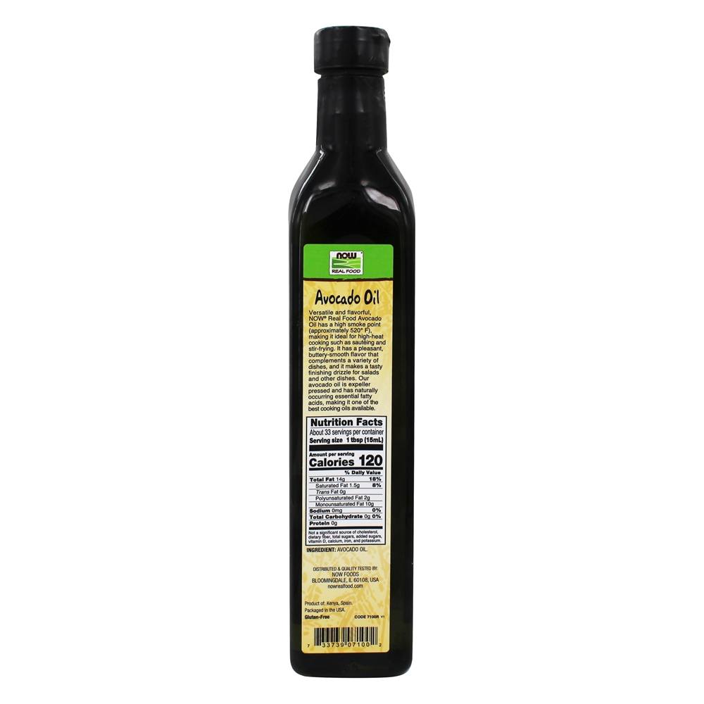 NOW Real Food Óleo de Abacate - 16.9 fl. oz. NOW Foods - Imagem 2
