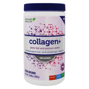 Colagénio + Tipo 1 e 3 sabor - 9.88 oz. Genuine Health