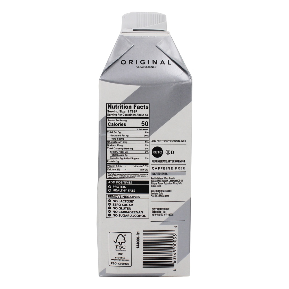 Super Creamer com Proteína + MCT Oil Original - 25.4 fl. oz. Kitu - Imagem 2