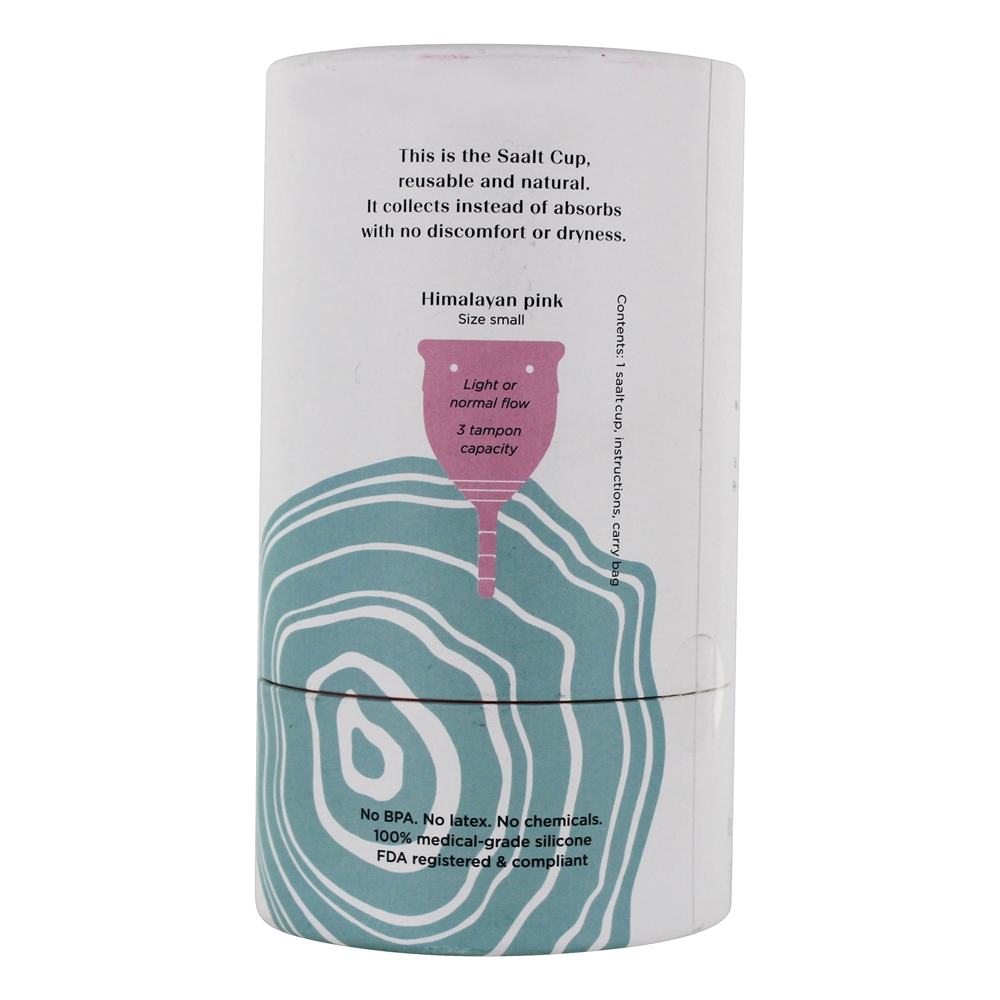 Taça Menstrual Tamanho Pequeno Rosa Himalaia - 1 Conte Saalt - Imagem 4