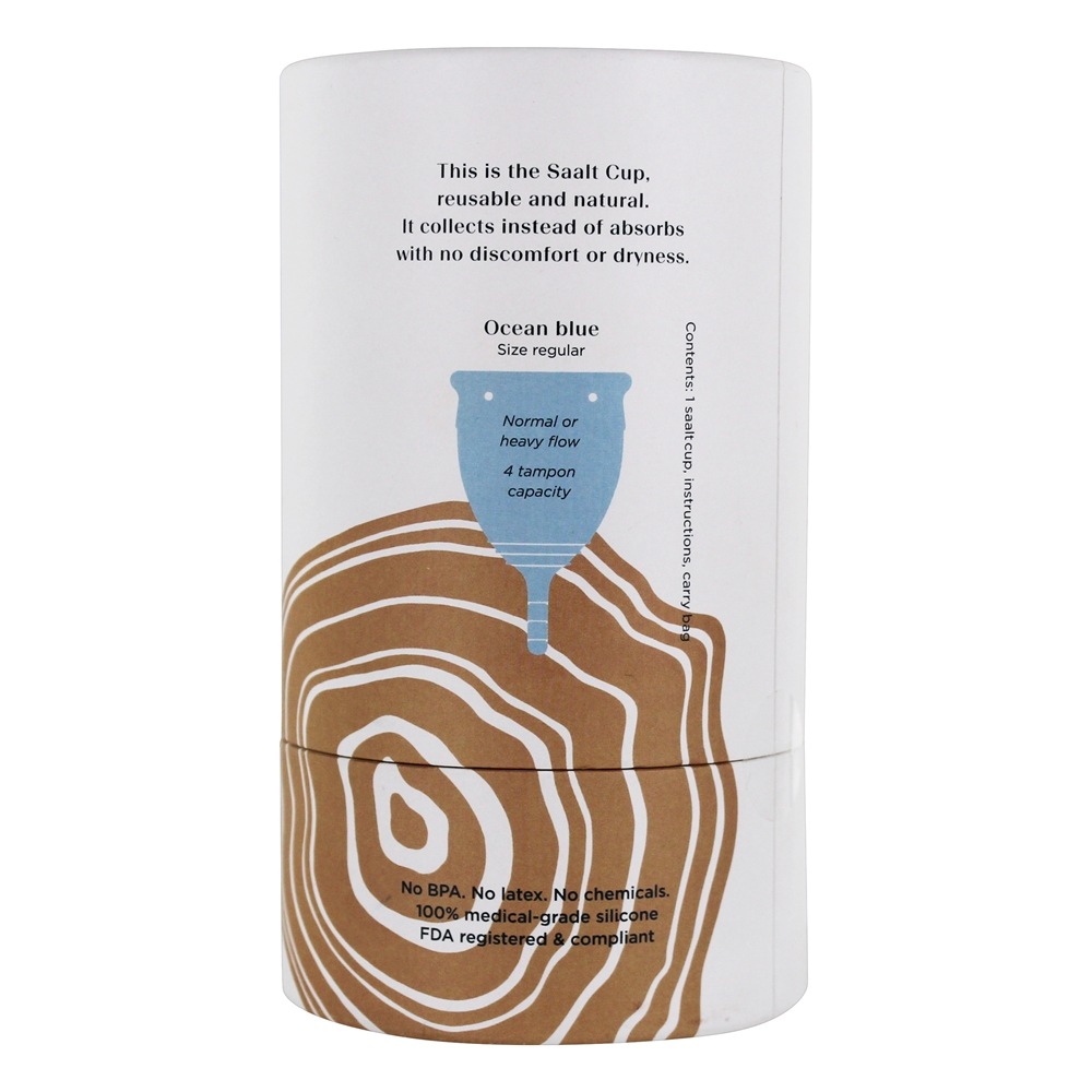 Taça Menstrual Tamanho Regular Ocean Blue - 1 Conte Saalt - Imagem 4
