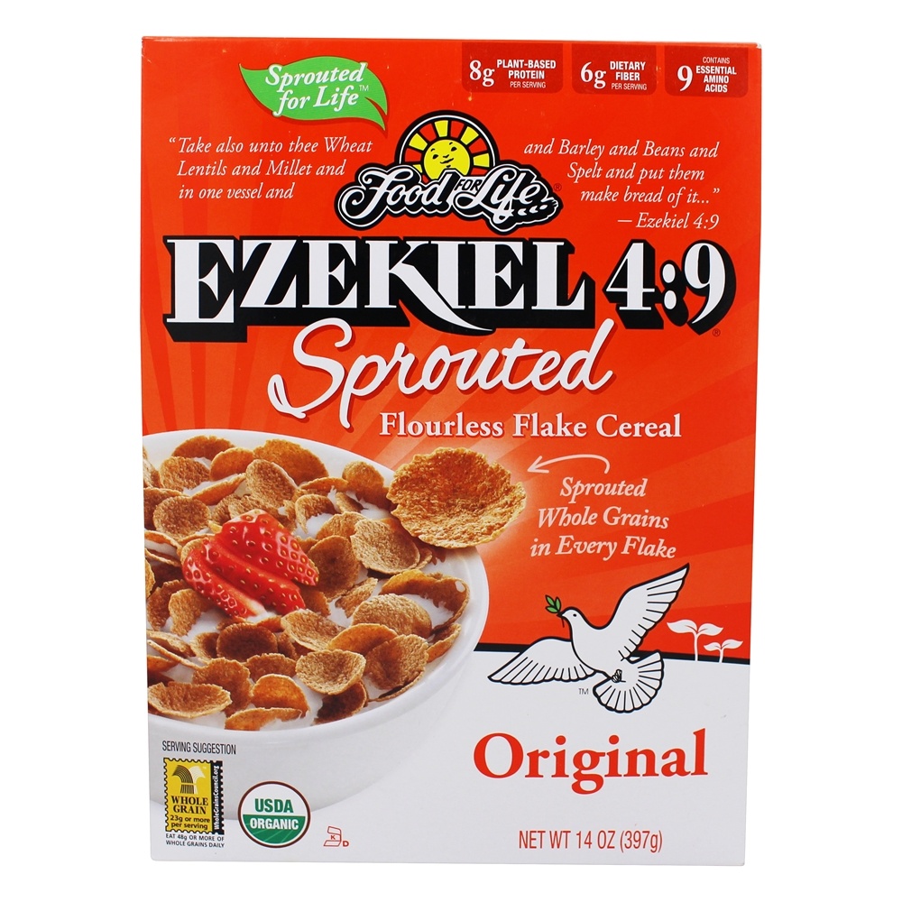 Original Flourless Flakeless do cereal do floco Sprouted - 14 oz. Food For Life