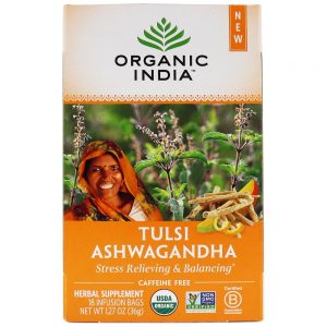 Comprar tulsi infusion stress reliefing & equilíbrio ashwagandha - 18 saquinhos de chá organic india preço no brasil chá preto chás e café suplemento importado loja 139 online promoção -