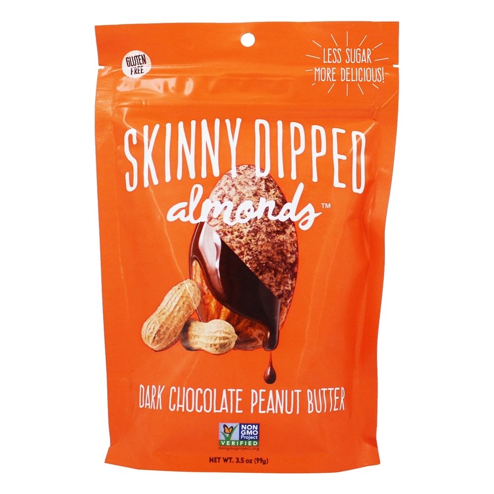 Amêndoas De Chocolate Sem Glúten Manteiga De Amendoim - 3.5 oz. Skinny Dipped