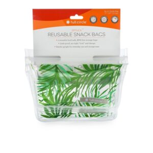 Comprar ziptuck reutilizável snack bags palm leaves - 2 contagem full circle preço no brasil lancheiras produtos naturais para o lar suplemento importado loja 37 online promoção -