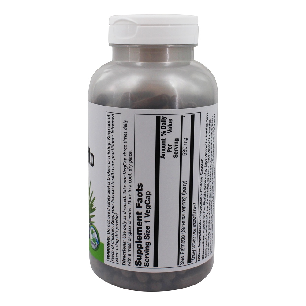 Saw Palmetto Berry Inteira 580 mg. - 360 Cápsula (s) vegetal (s) Solaray - Imagem 2