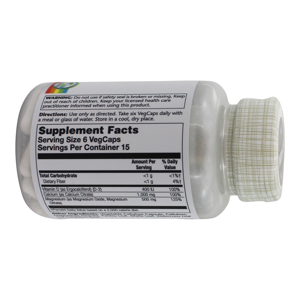 Citrato Cal-Mag 2 : 1 Ratio com Vitamina D2 - 90 Cápsula (s) vegetal (s) Solaray - Imagem 2