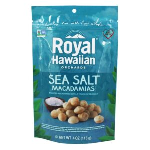 Comprar sal do mar macadâmia assado - 4 oz. Royal hawaiian orchards preço no brasil alimentos & lanches castanhas suplemento importado loja 37 online promoção -