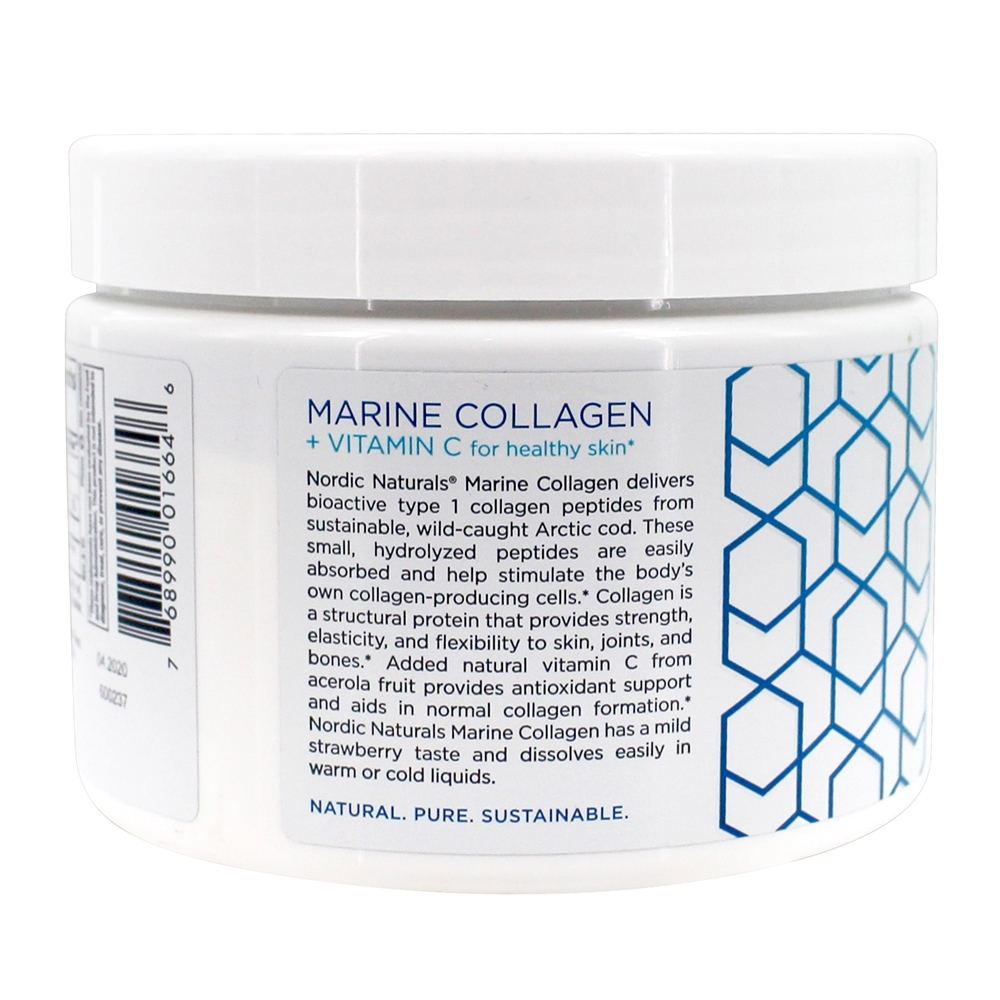 Peptides bioativos do colagénio marinho bebem a morango da mistura - 5.29 oz. Nordic Naturals - Imagem 4